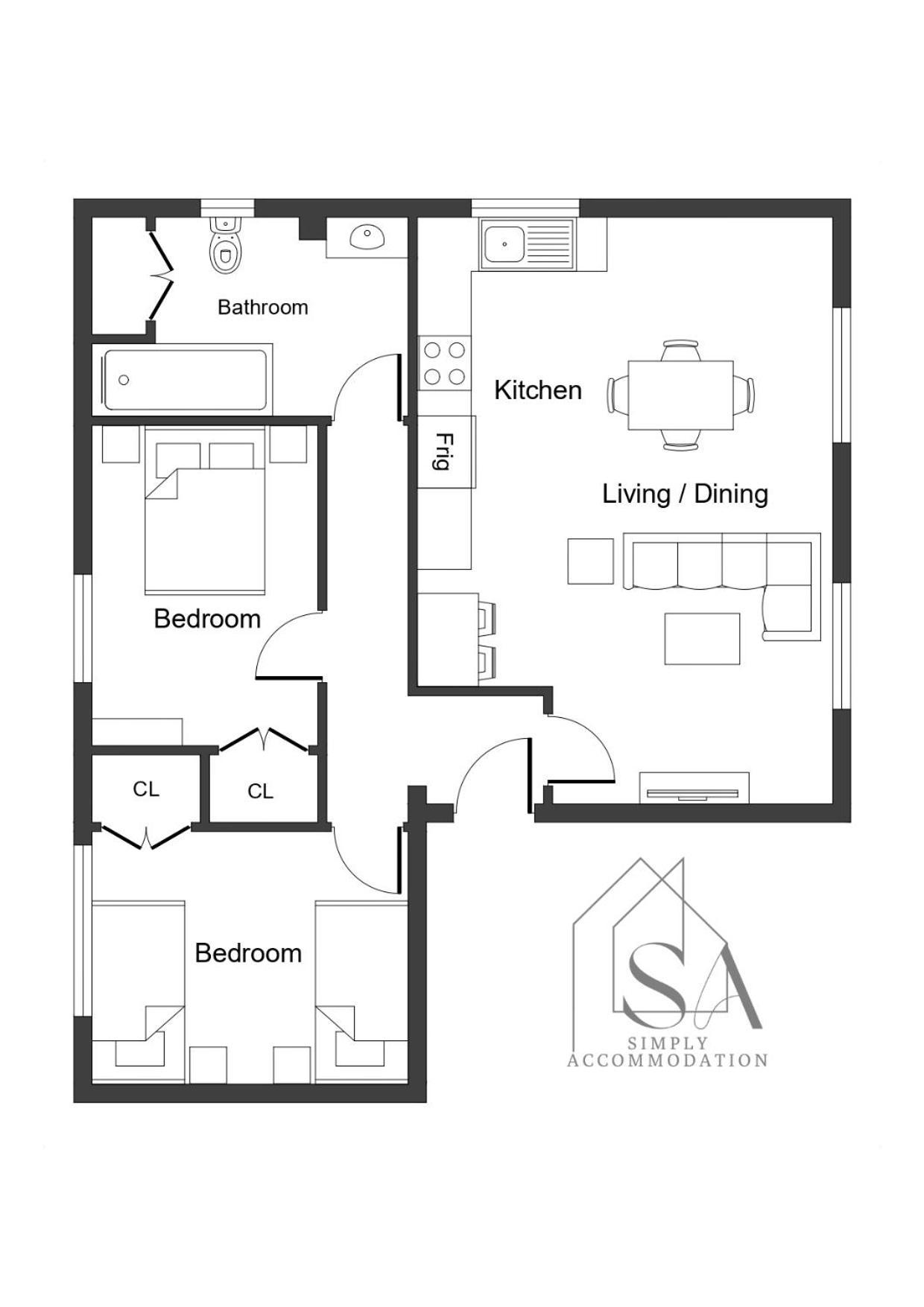Spacious 2Br Flat - 2 Free Parking Spaces - Near Lgw Airport Crawley  Bagian luar foto